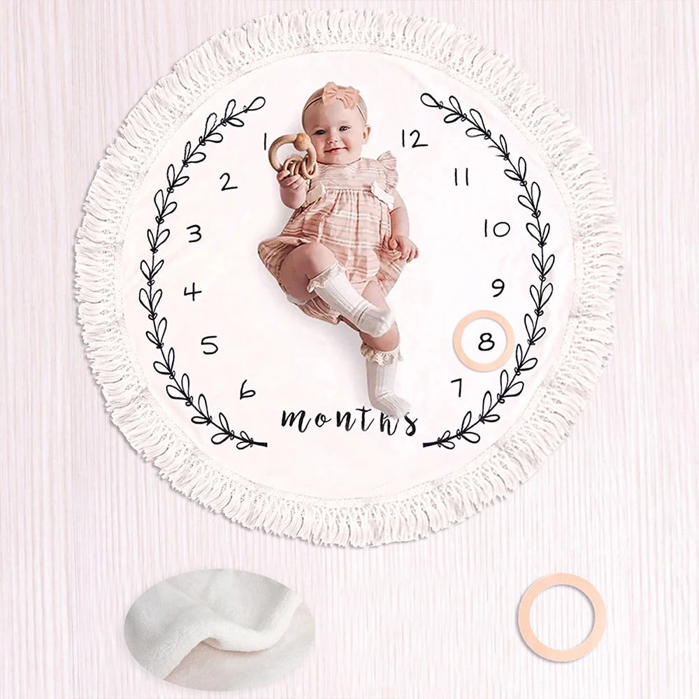 Milestone moments baby blanket