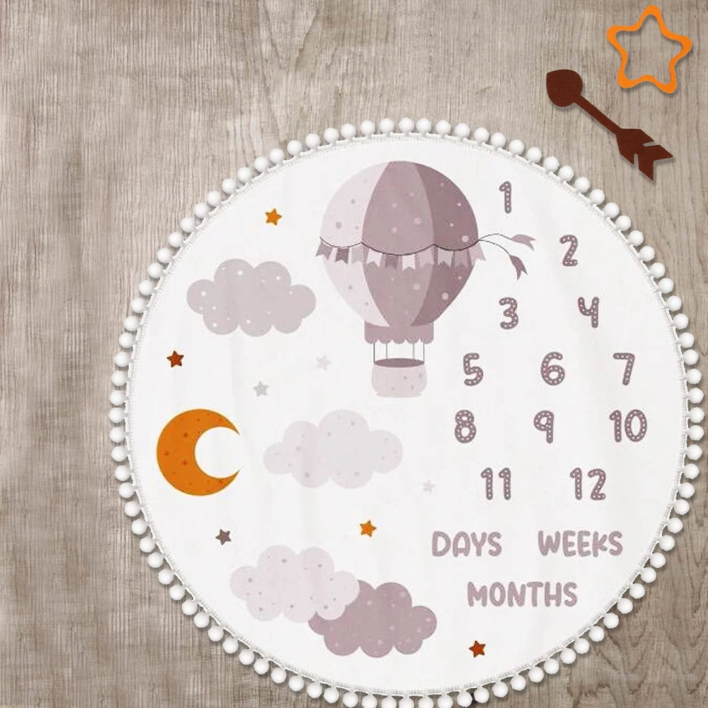 Milestone moments baby blanket