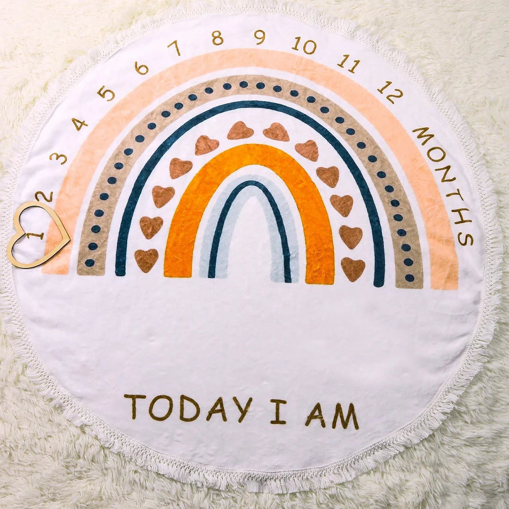 Milestone moments baby blanket