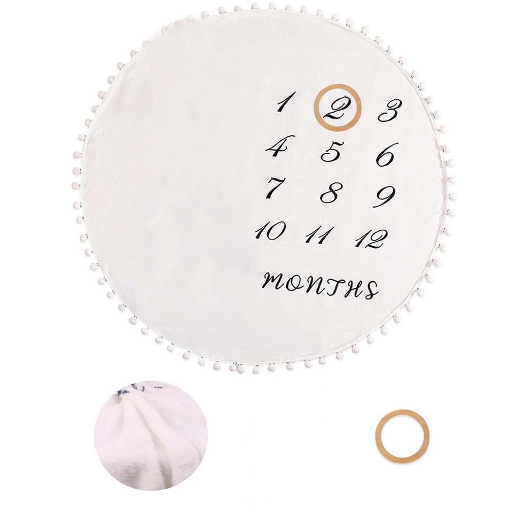 Milestone moments baby blanket