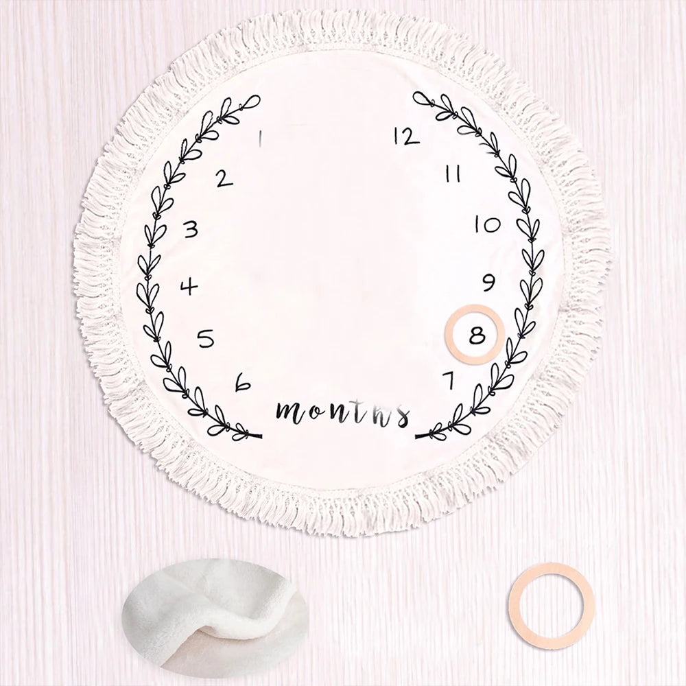 Milestone moments baby blanket