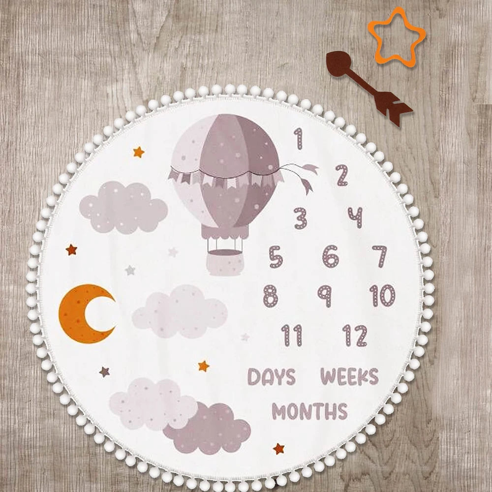 Milestone moments baby blanket