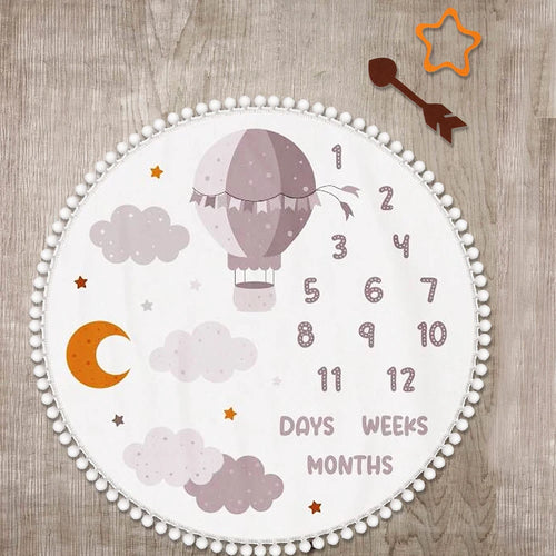 Milestone moments baby blanket