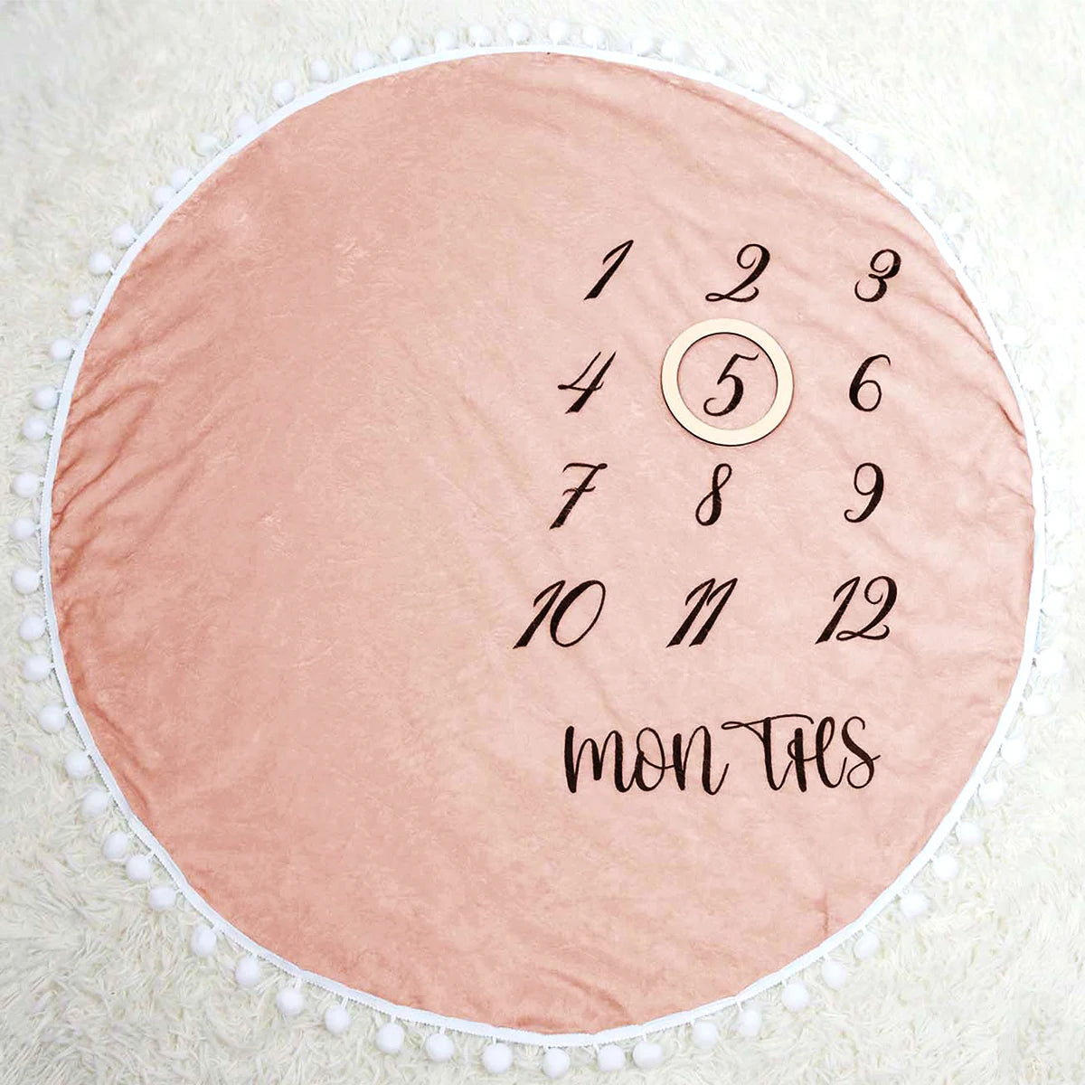 Milestone moments baby blanket