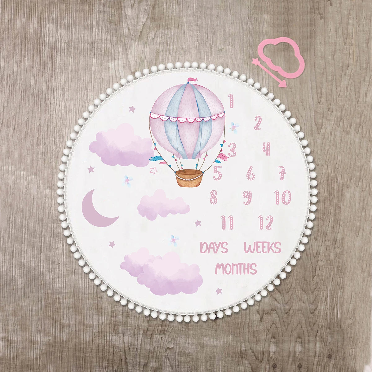 Milestone moments baby blanket