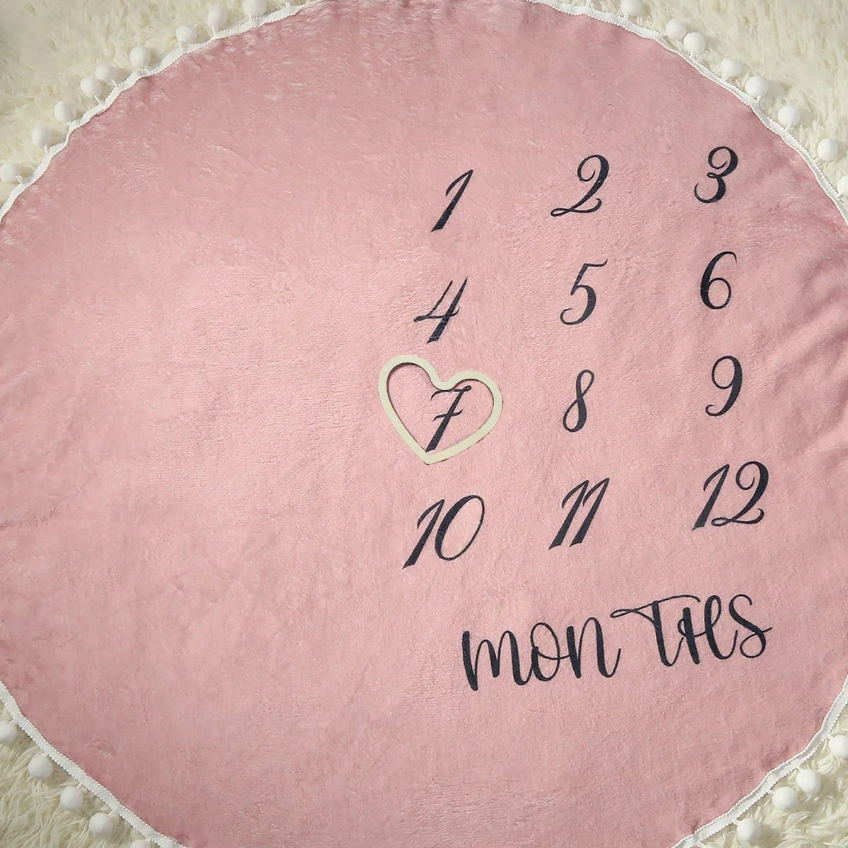 Milestone moments baby blanket